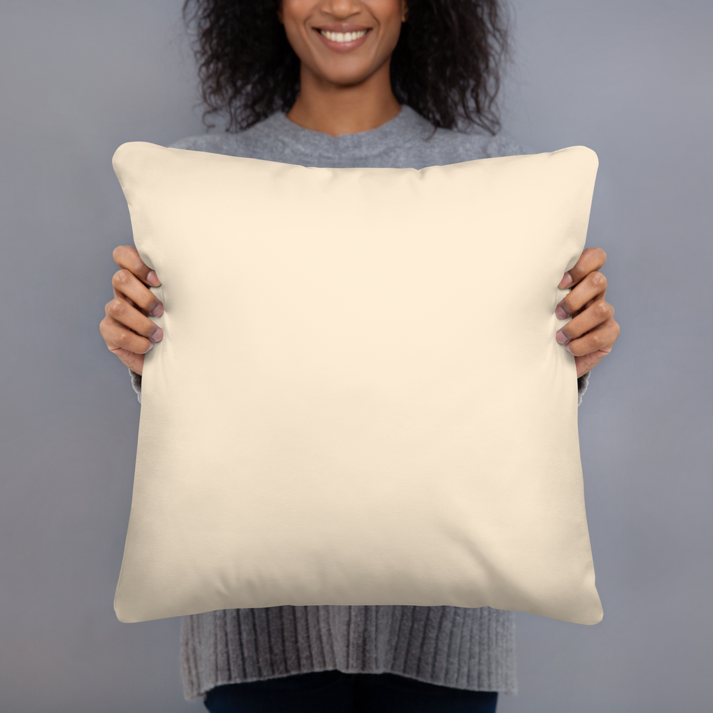 "Boo-Brew" Cottagecore Watercolor Ghost Pillow