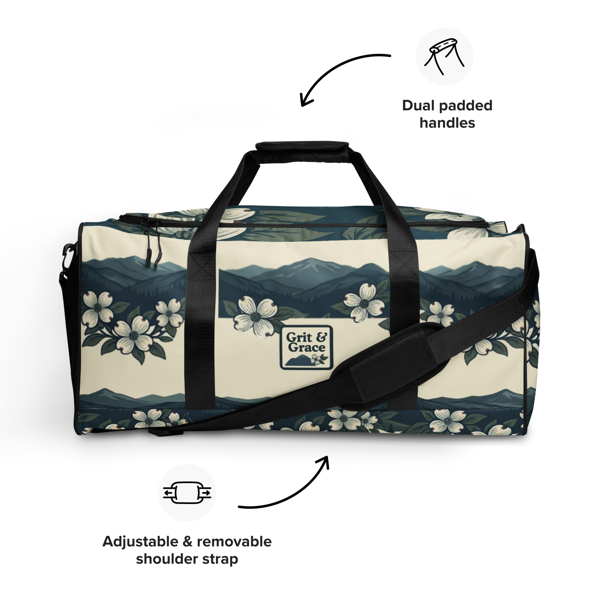 The Lakeside Bloom Premium Weekend Duffle Bag