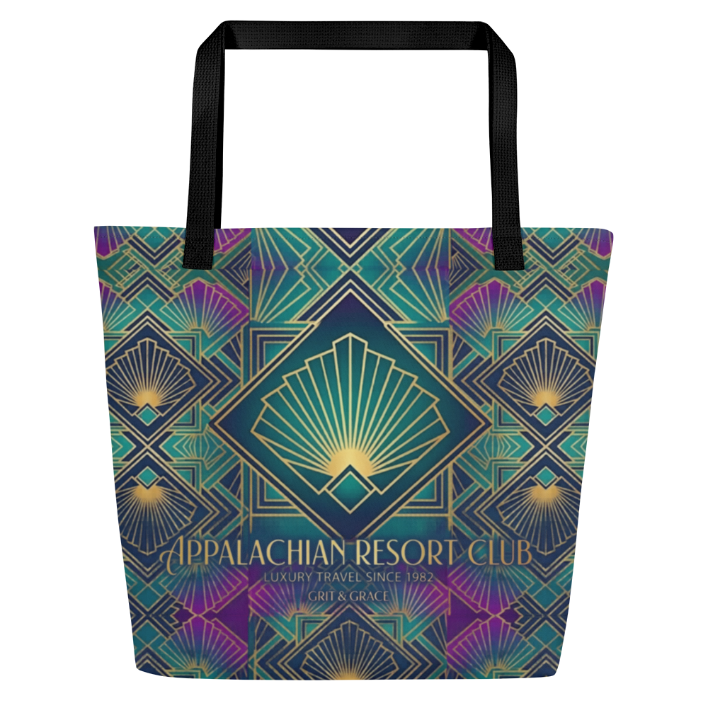 The Art Deco Jewel-Toned Large Tote Bag