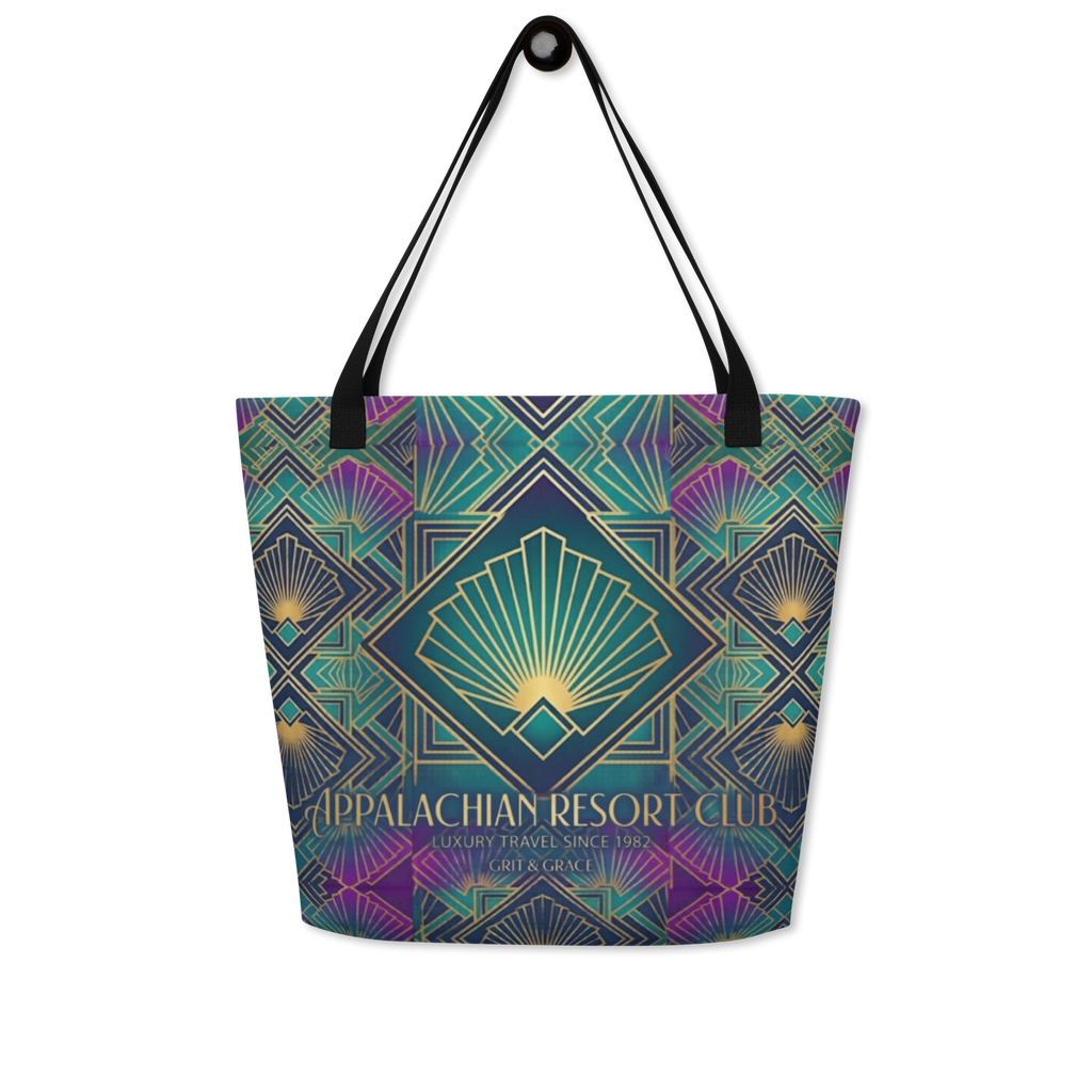 The Art Deco Jewel-Toned Large Tote Bag
