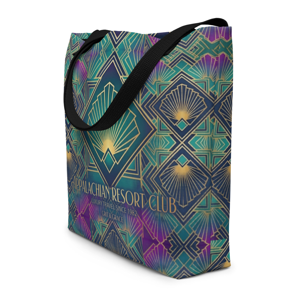 The Art Deco Jewel-Toned Large Tote Bag