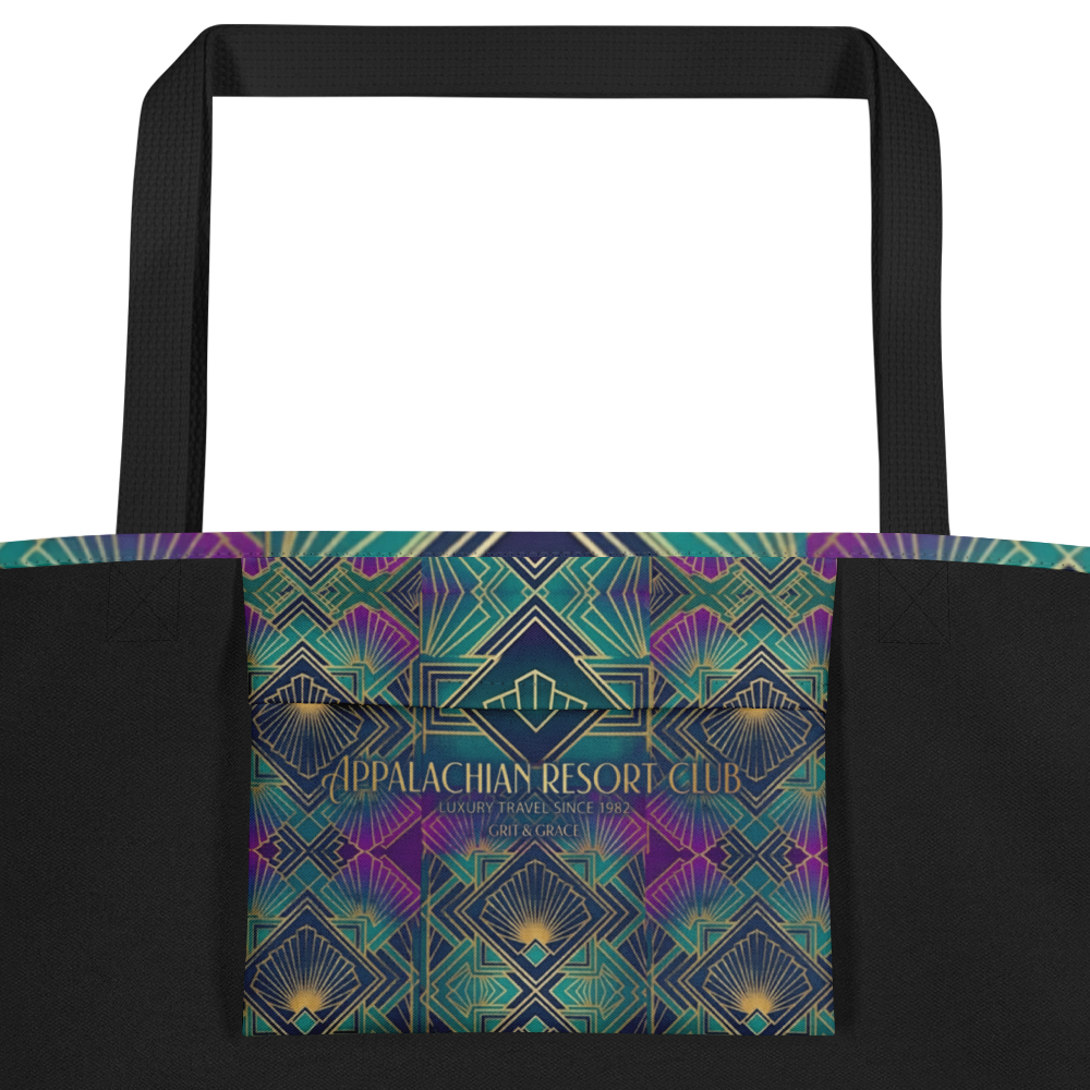 The Art Deco Jewel-Toned Large Tote Bag