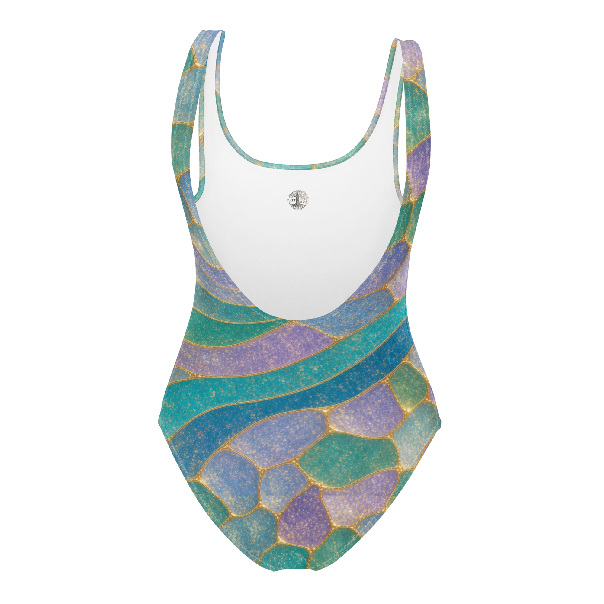 The Refined Elegance Sea Glass & Pearls Premium One-Piece