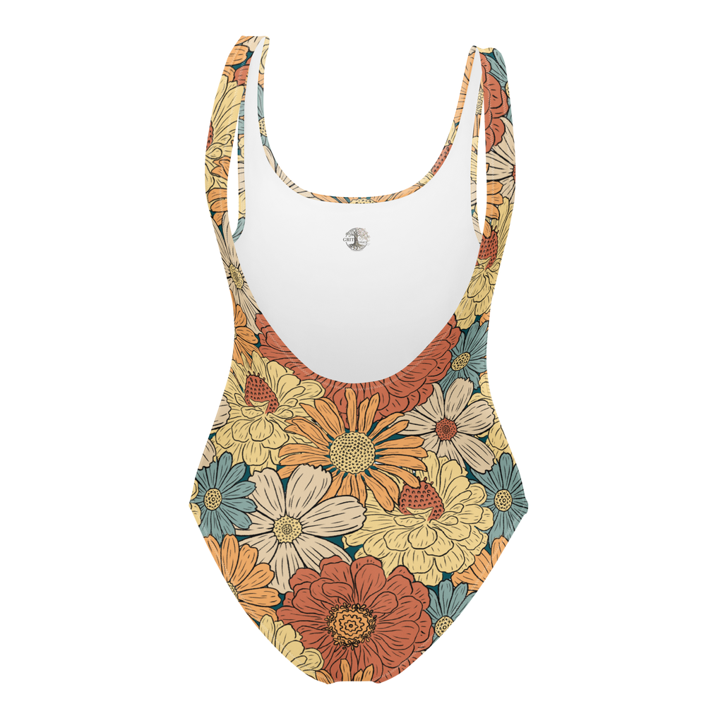 The Vintage Americana Dahlia & Daisy One-Piece Swimsuit
