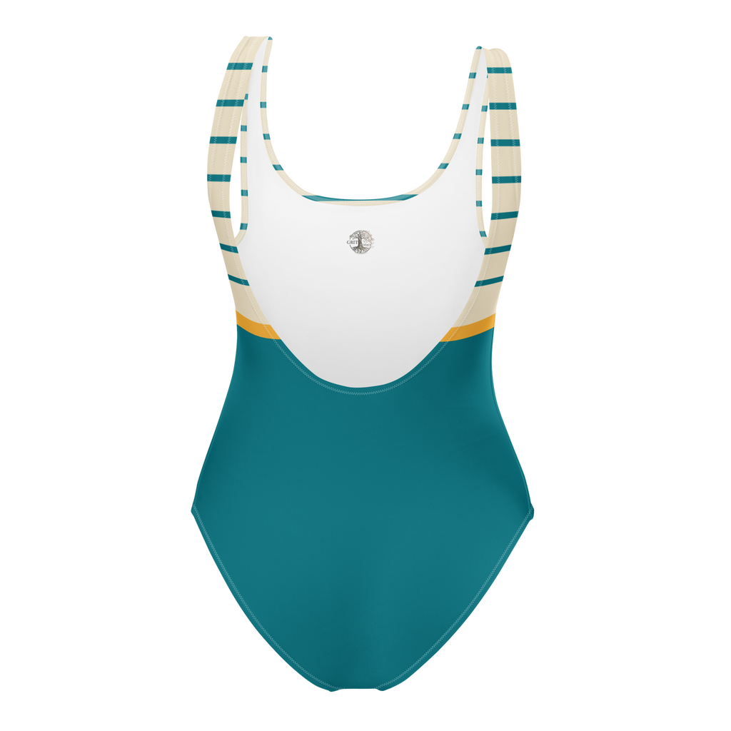 The Vintage Americana  Regatta Club High-Waist Silhouette Swimsuit