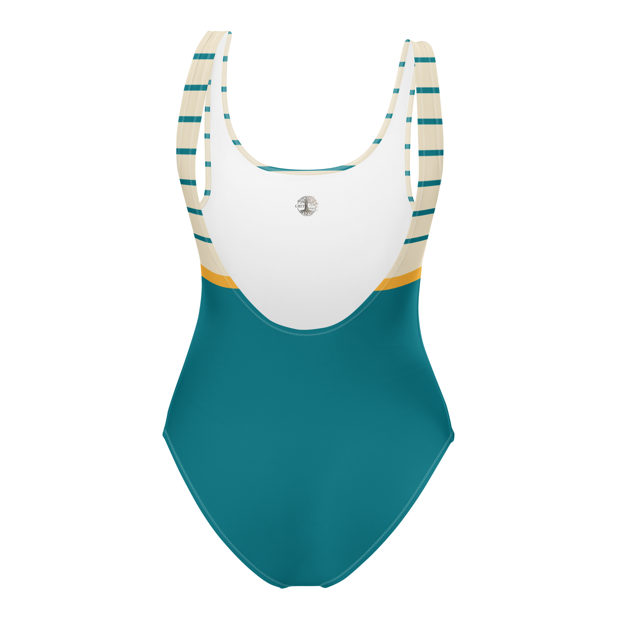 The Vintage Americana  Regatta Club High-Waist Silhouette Swimsuit
