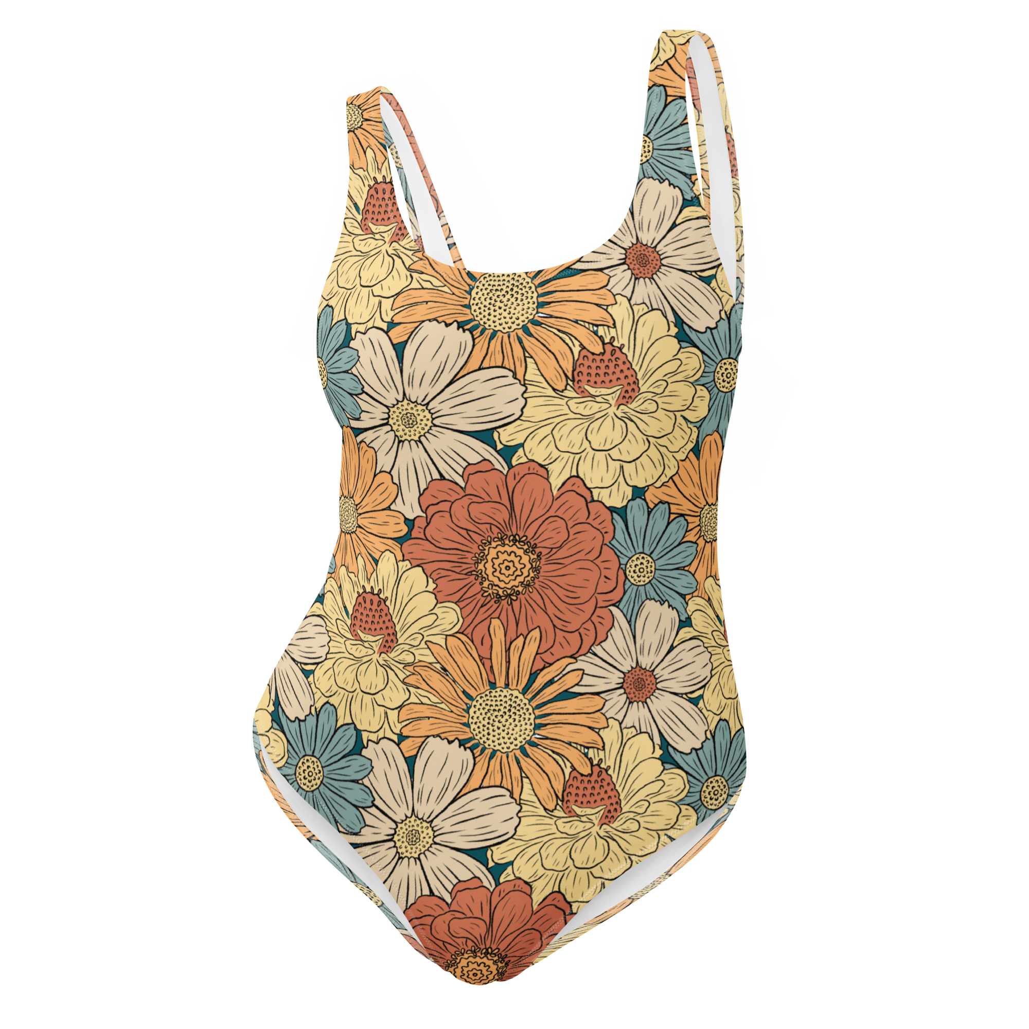 The Vintage Americana Dahlia & Daisy One-Piece Swimsuit