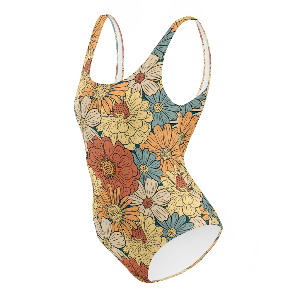 The Vintage Americana Dahlia & Daisy One-Piece Swimsuit