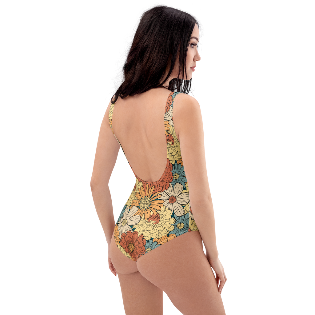 The Vintage Americana Dahlia & Daisy One-Piece Swimsuit