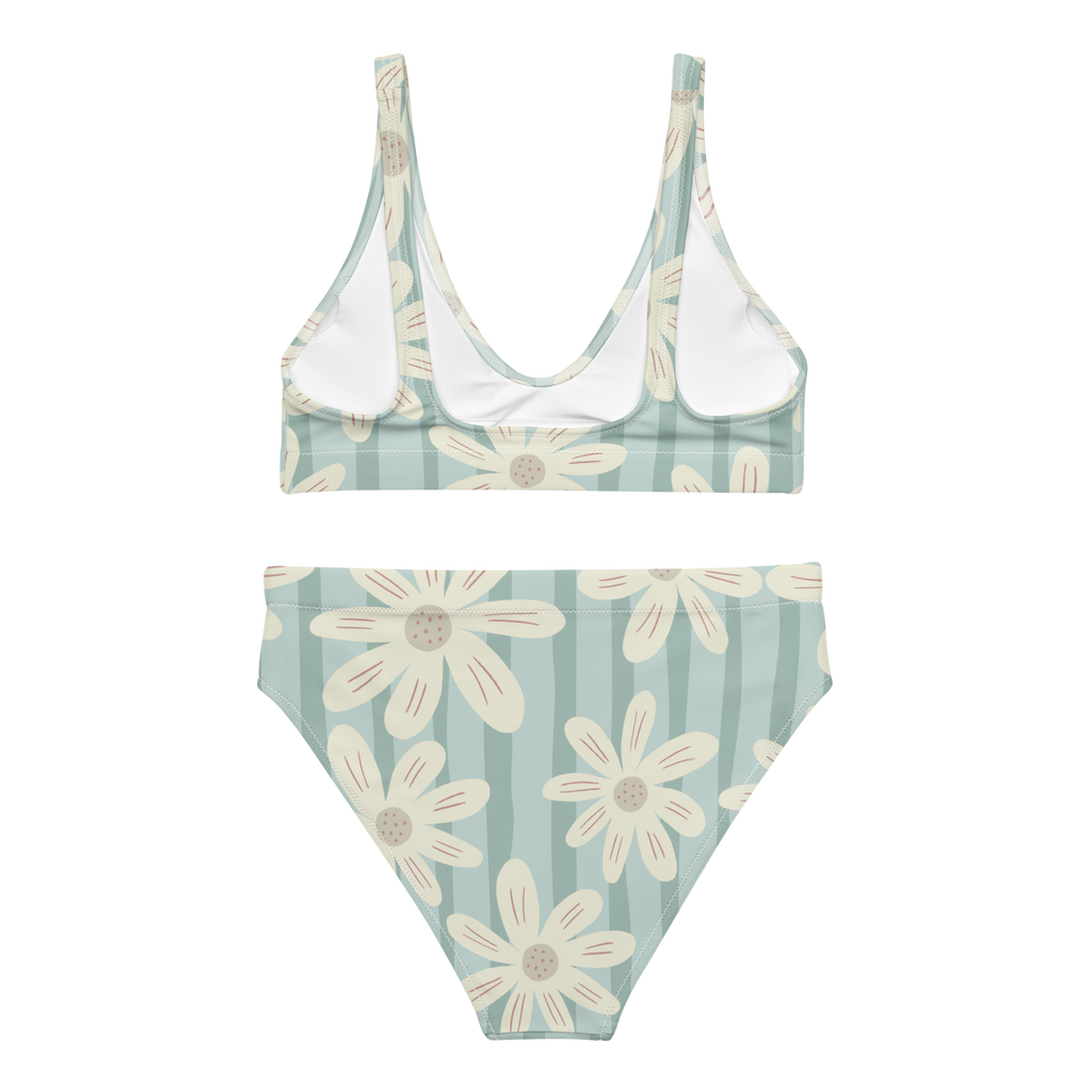The Vintage Americana Retro Daisy High-Waisted Bikini