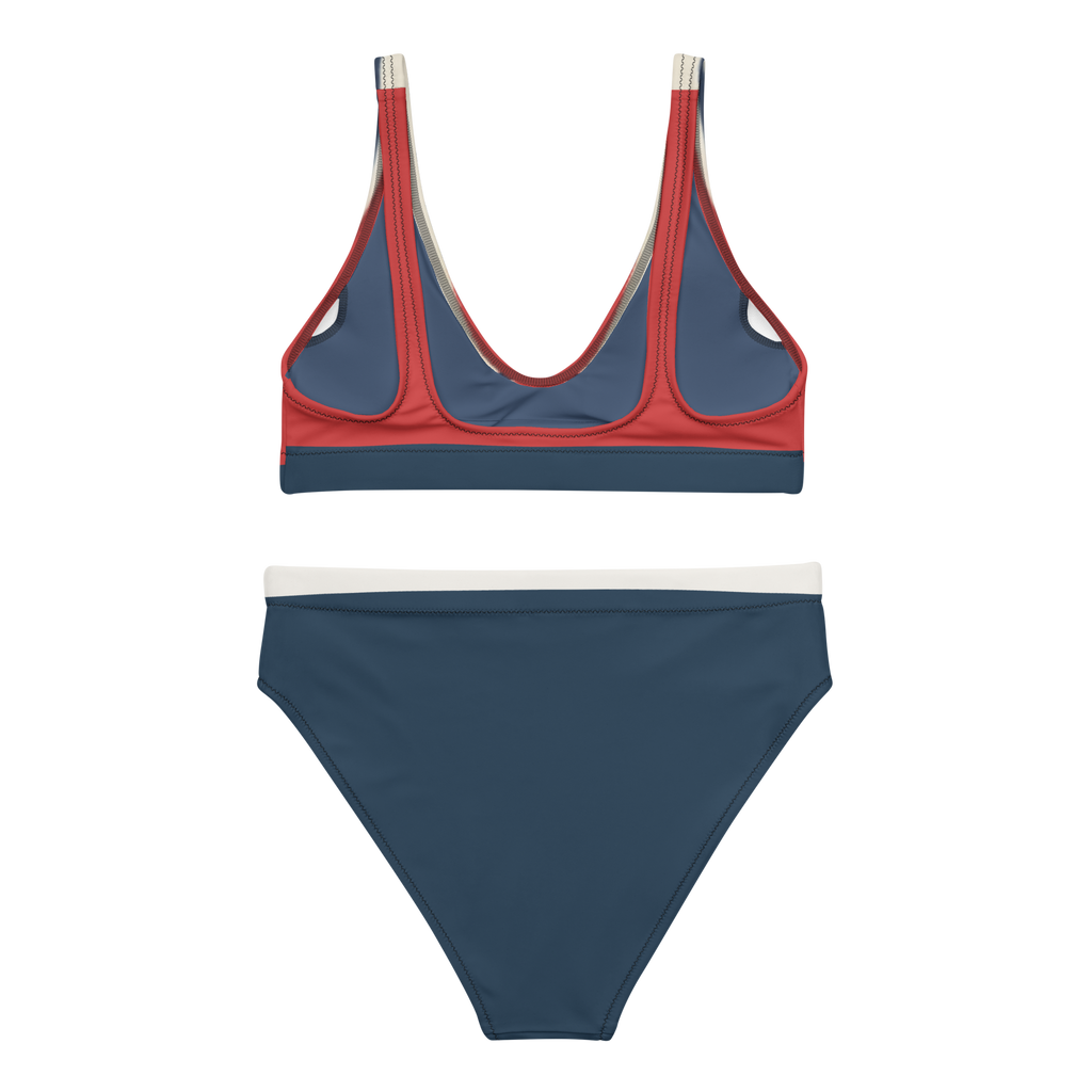 The Vintage Americana High-Waisted Sailor Uniform Bikini