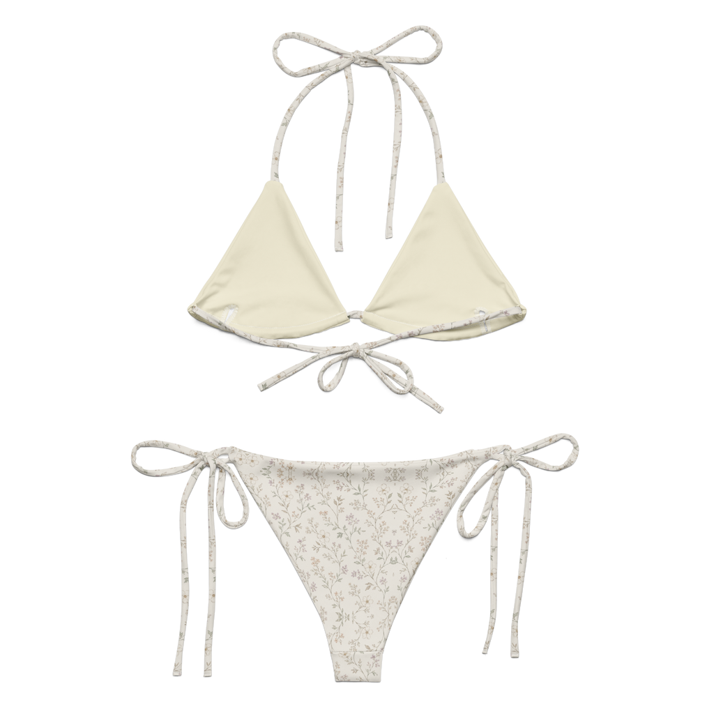 The Vintage Americana Soft Floral String Bikini