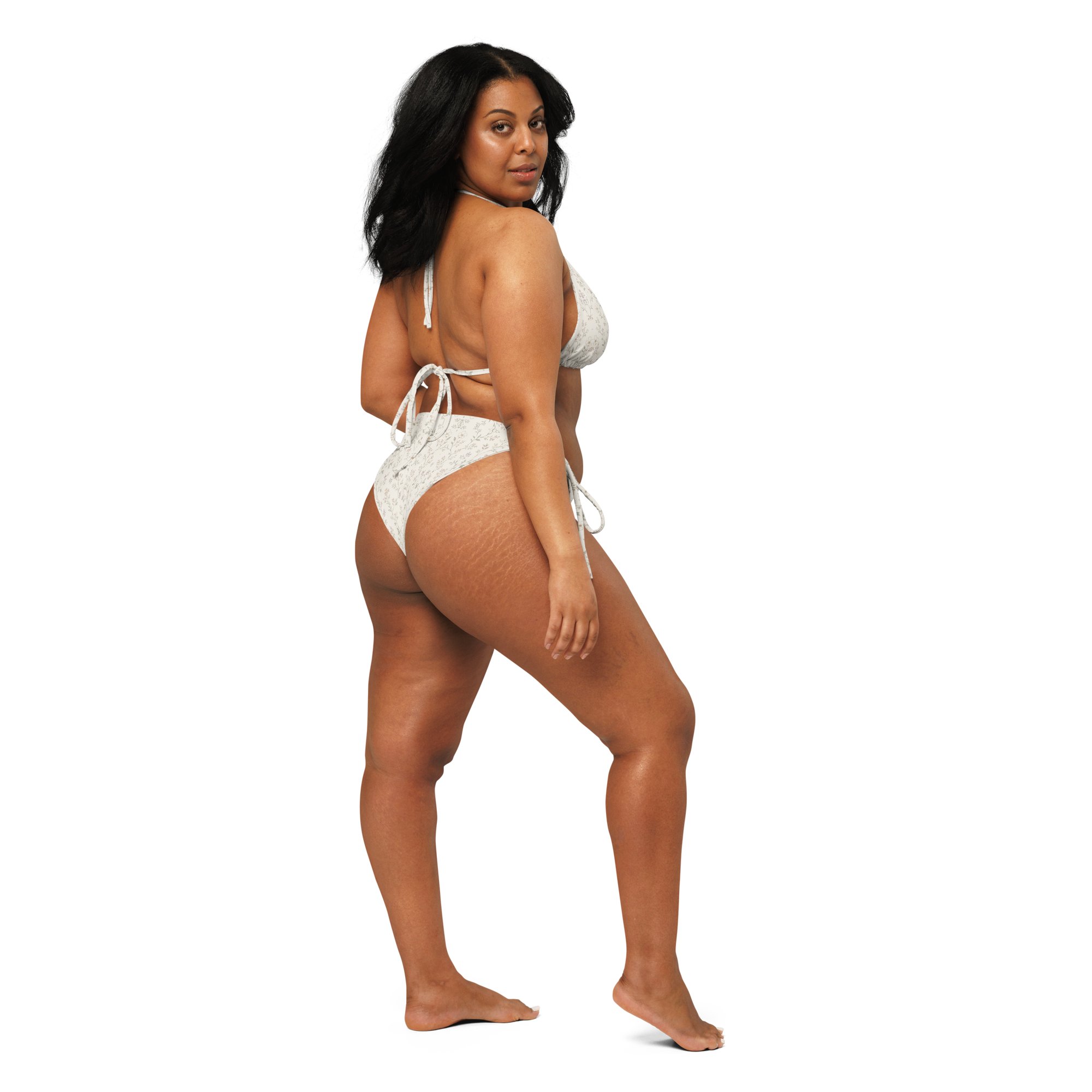 The Vintage Americana Soft Floral String Bikini