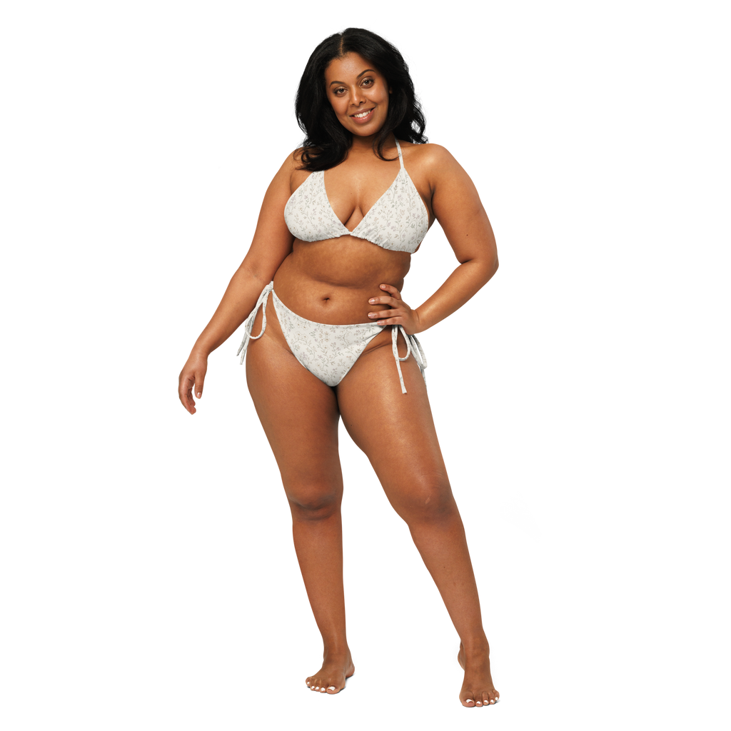 The Vintage Americana Soft Floral String Bikini