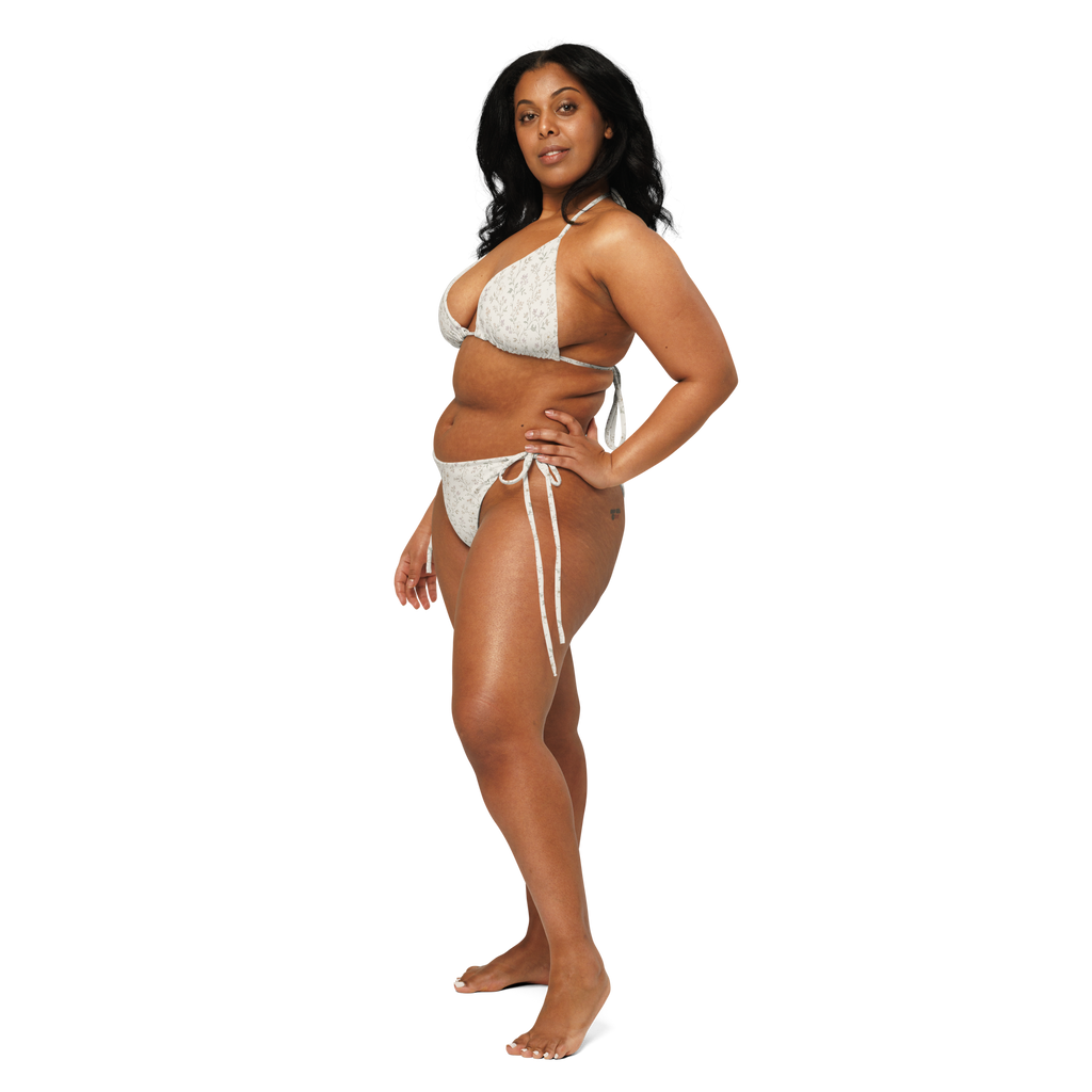 The Vintage Americana Soft Floral String Bikini