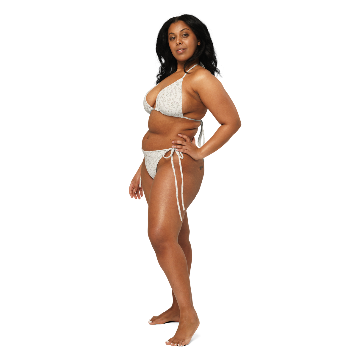 The Vintage Americana Soft Floral String Bikini