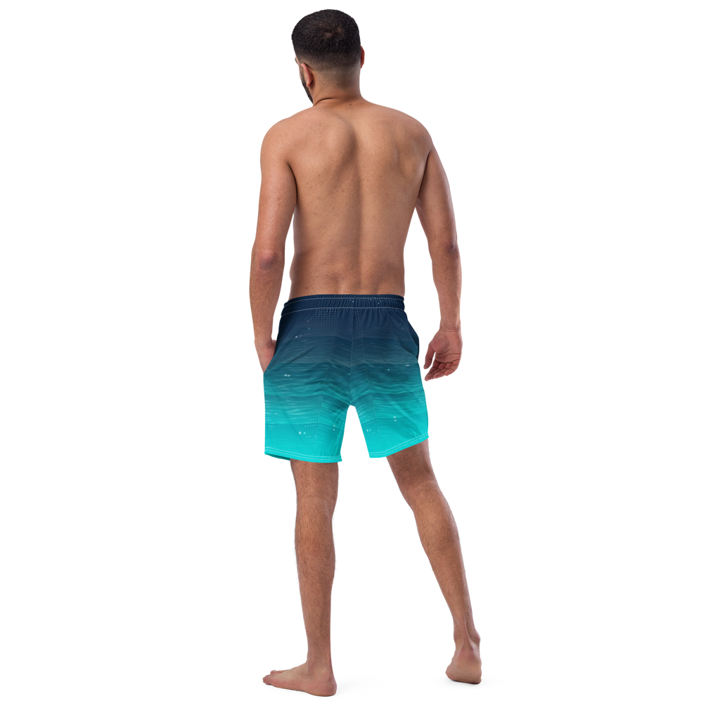 Deep Water Gradient Men's Swim Trunks