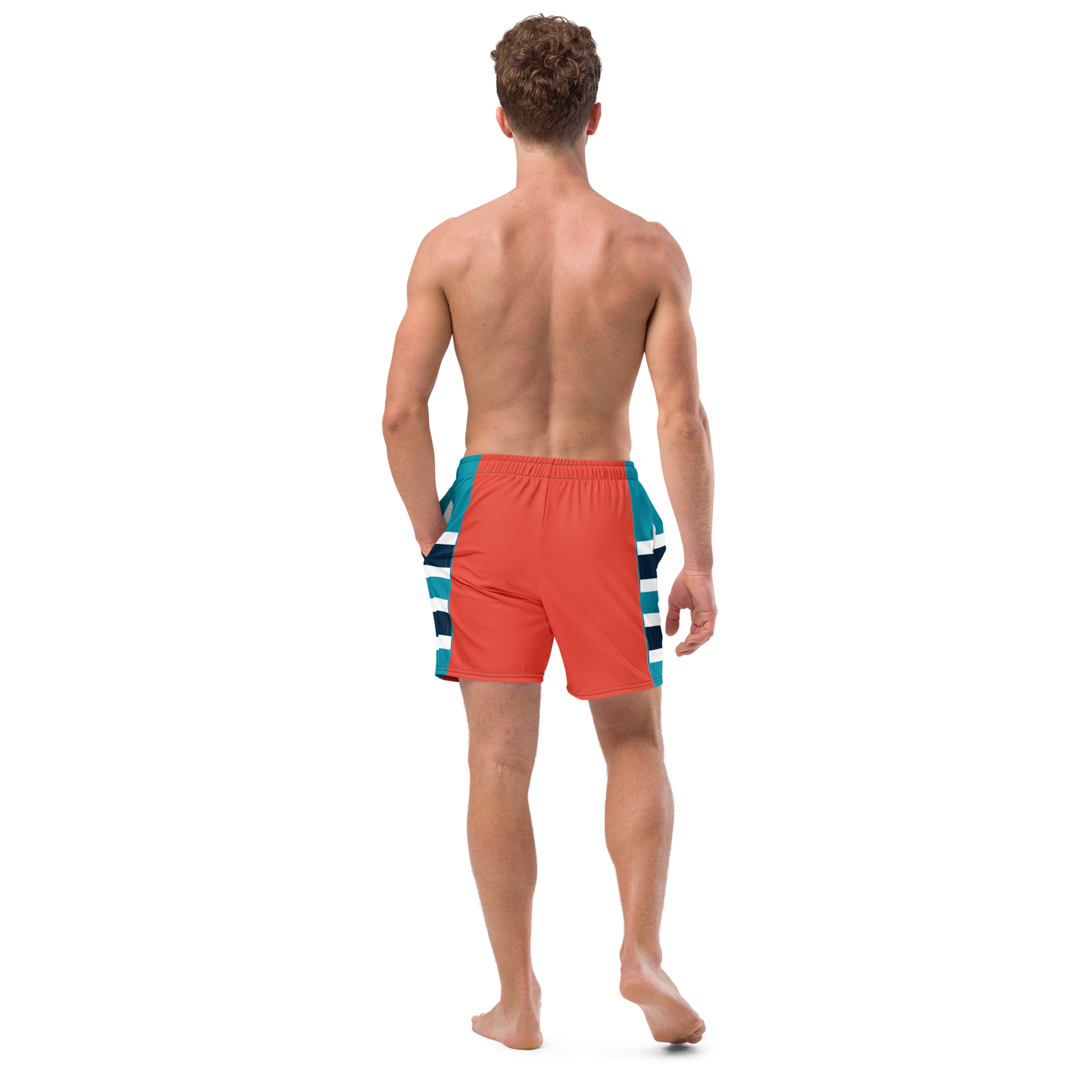 The Lifeguard Edition Men's All-Over Print Swim Trunks
