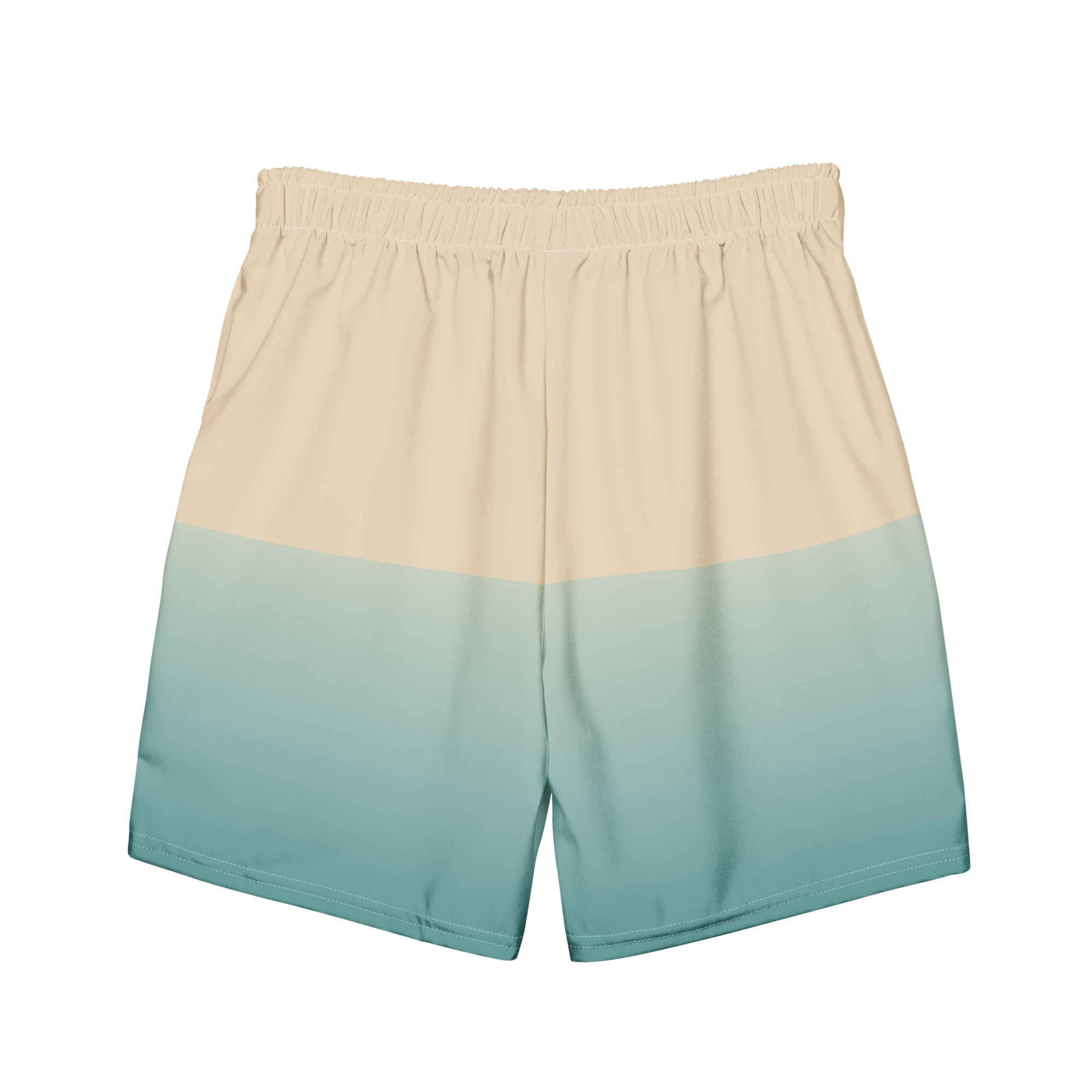 The Vintage Americana Ombré Mountain & Wave Swim Trunks
