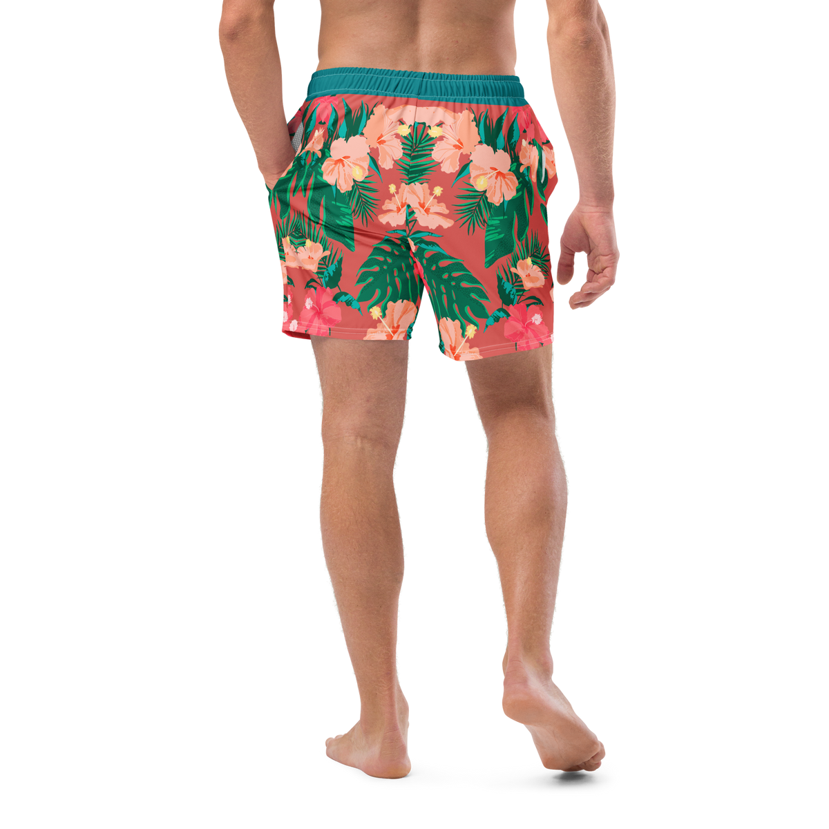 The Vintage Americana Mirrored Hibiscus Trunks