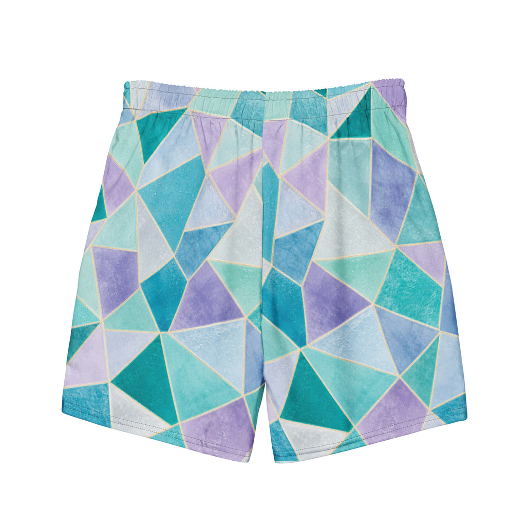 The Refined Elegance Mosaic Band Swim Trunks