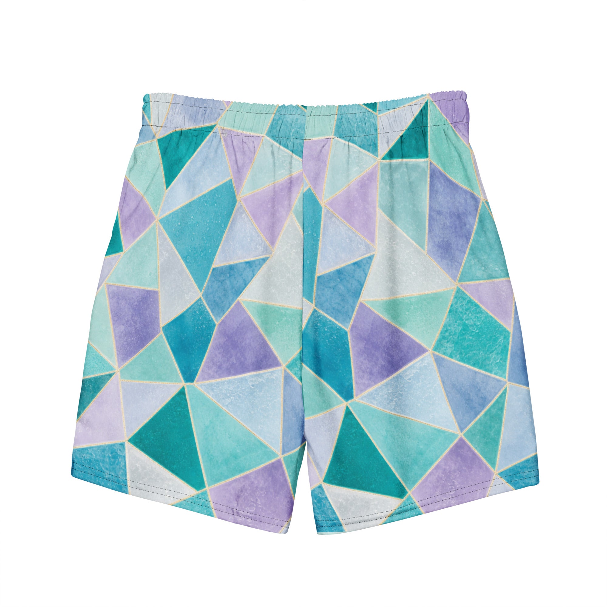 The Refined Elegance Mosaic Band Swim Trunks