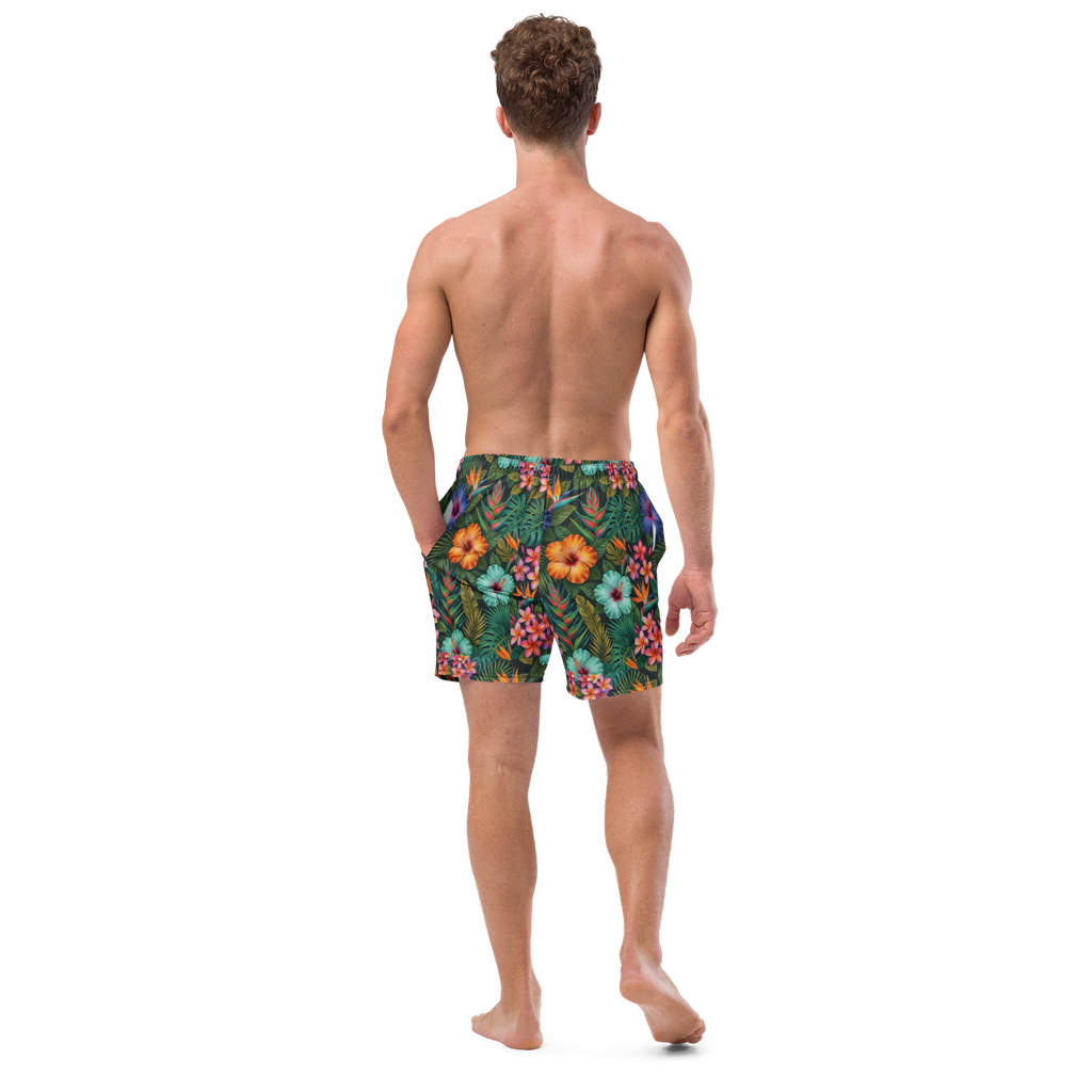Appalachian Tropical Wildflower Men's Swim Trunks
