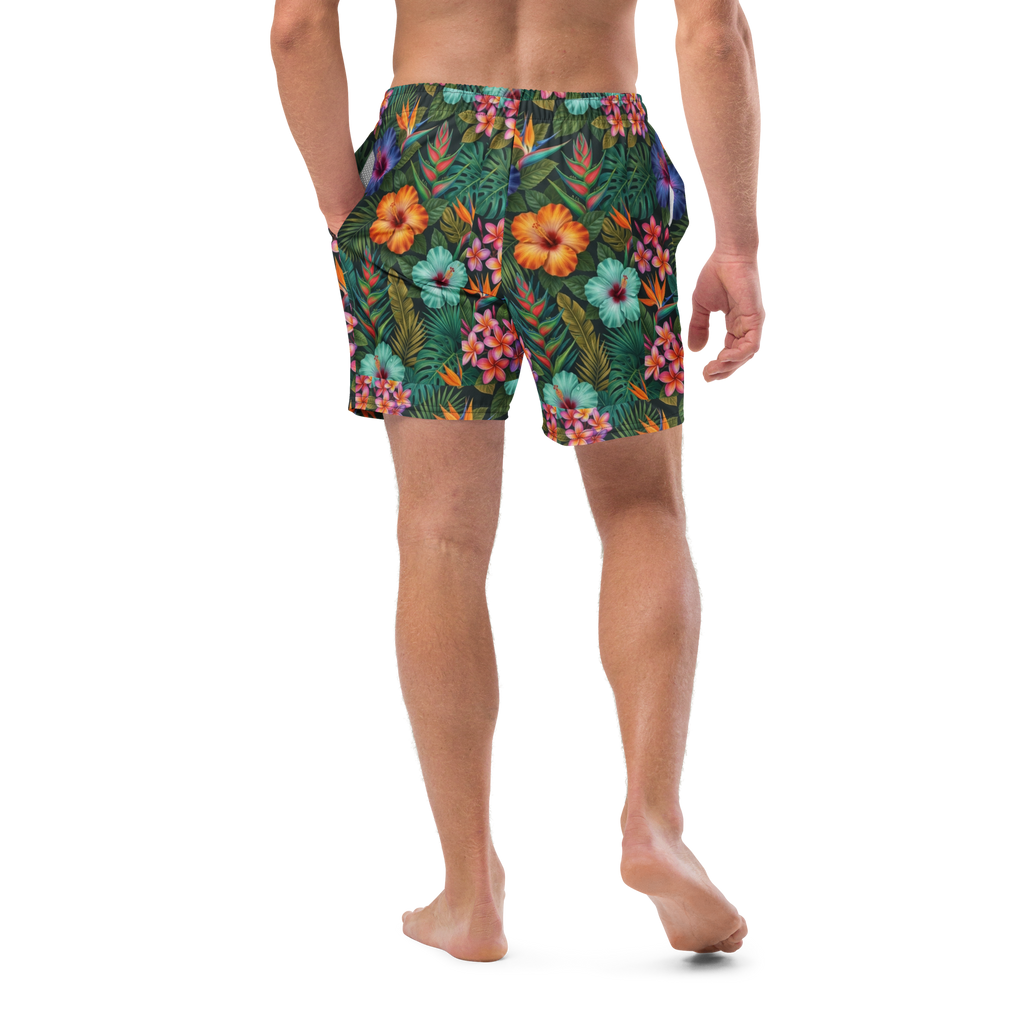 Appalachian Tropical Wildflower Men's Swim Trunks