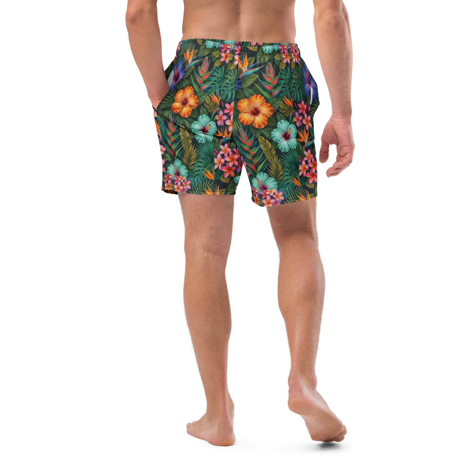 Appalachian Tropical Wildflower Men's Swim Trunks
