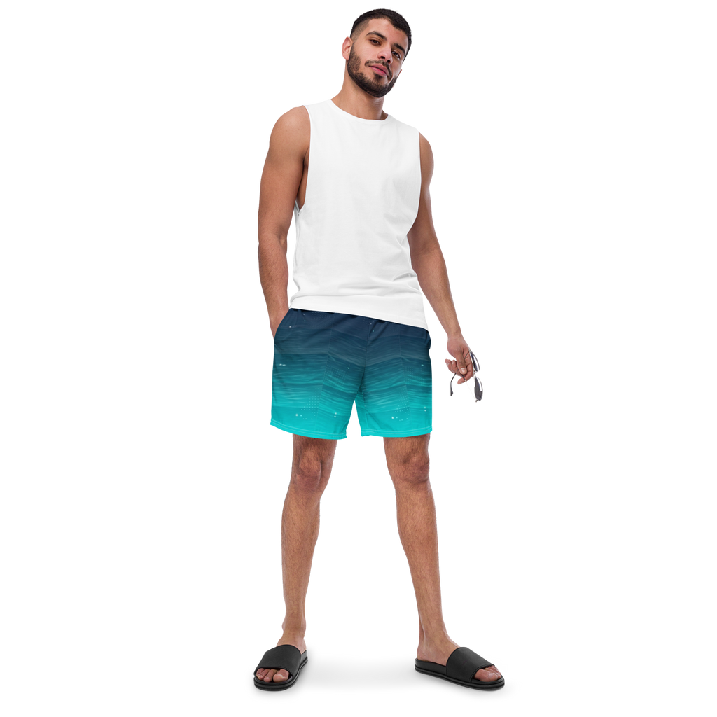 Deep Water Gradient Men's Swim Trunks