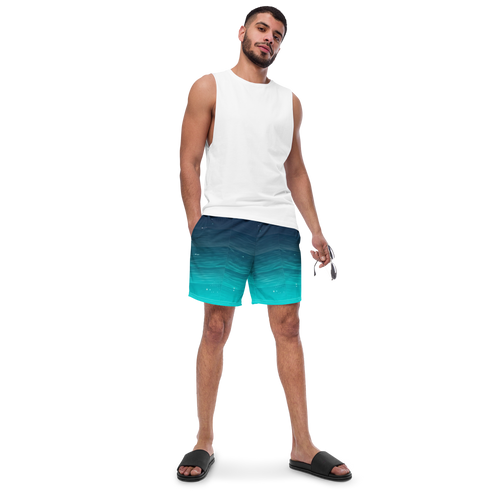 Deep Water Gradient Men's Swim Trunks