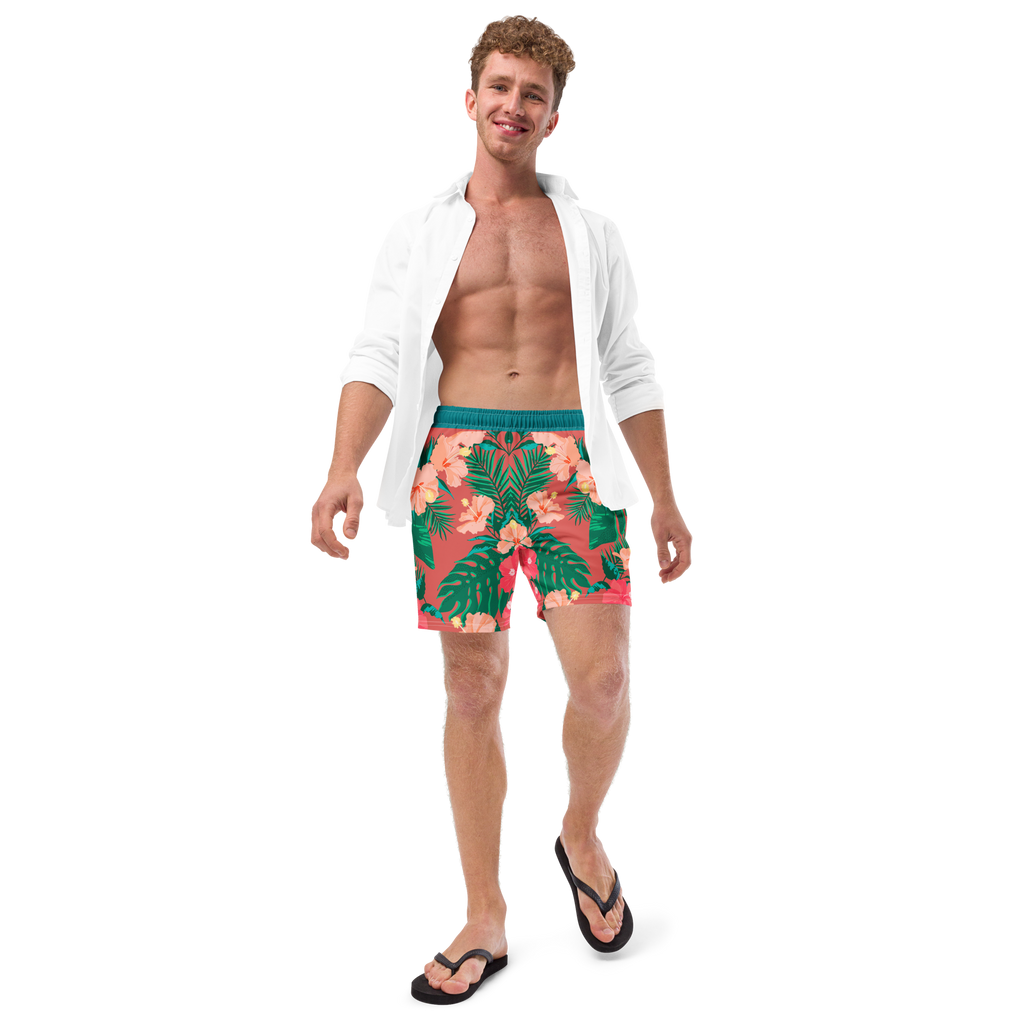 The Vintage Americana Mirrored Hibiscus Trunks