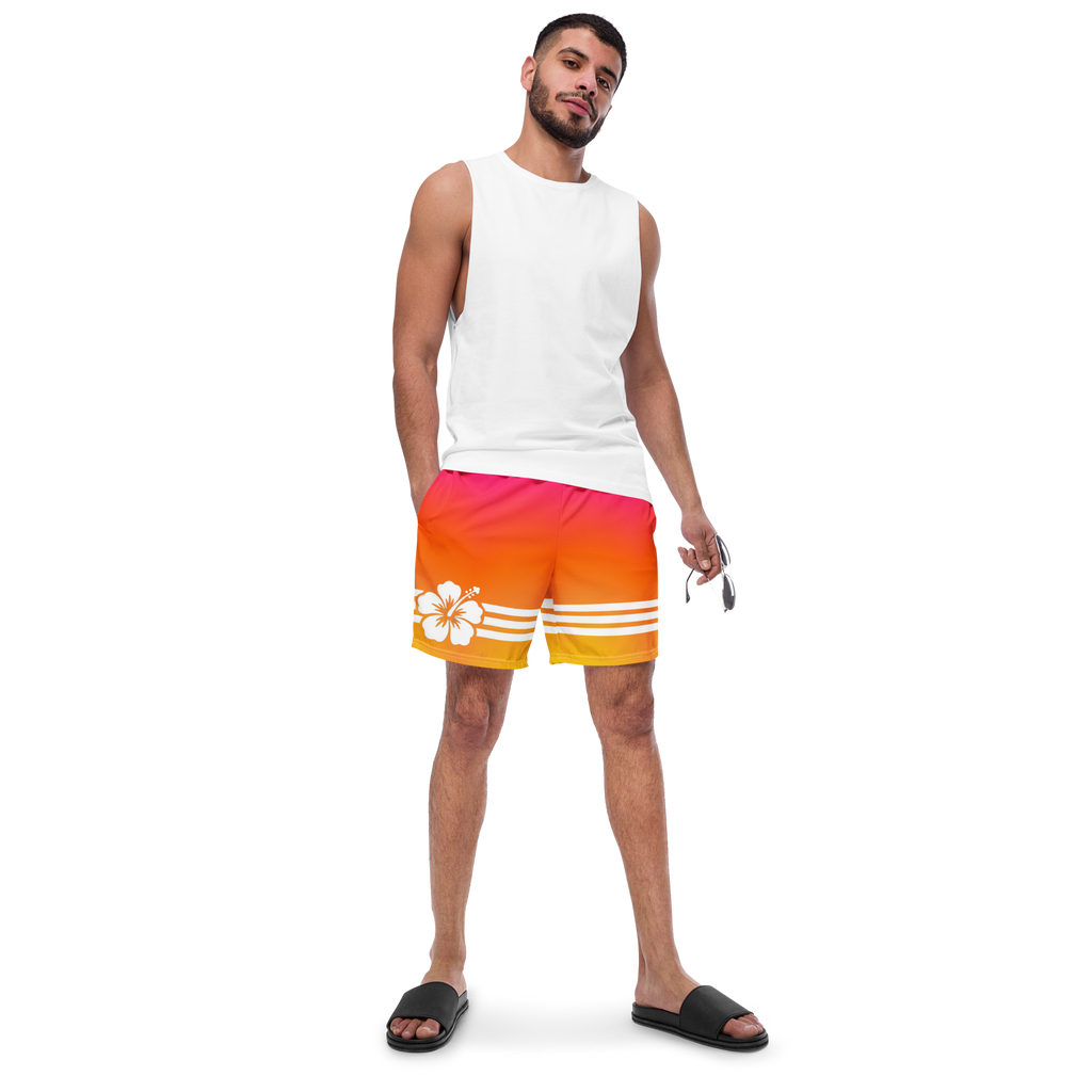 The Tropical Hibiscus Gradient Board Shorts