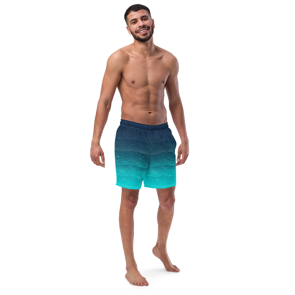 Deep Water Gradient Men's Swim Trunks