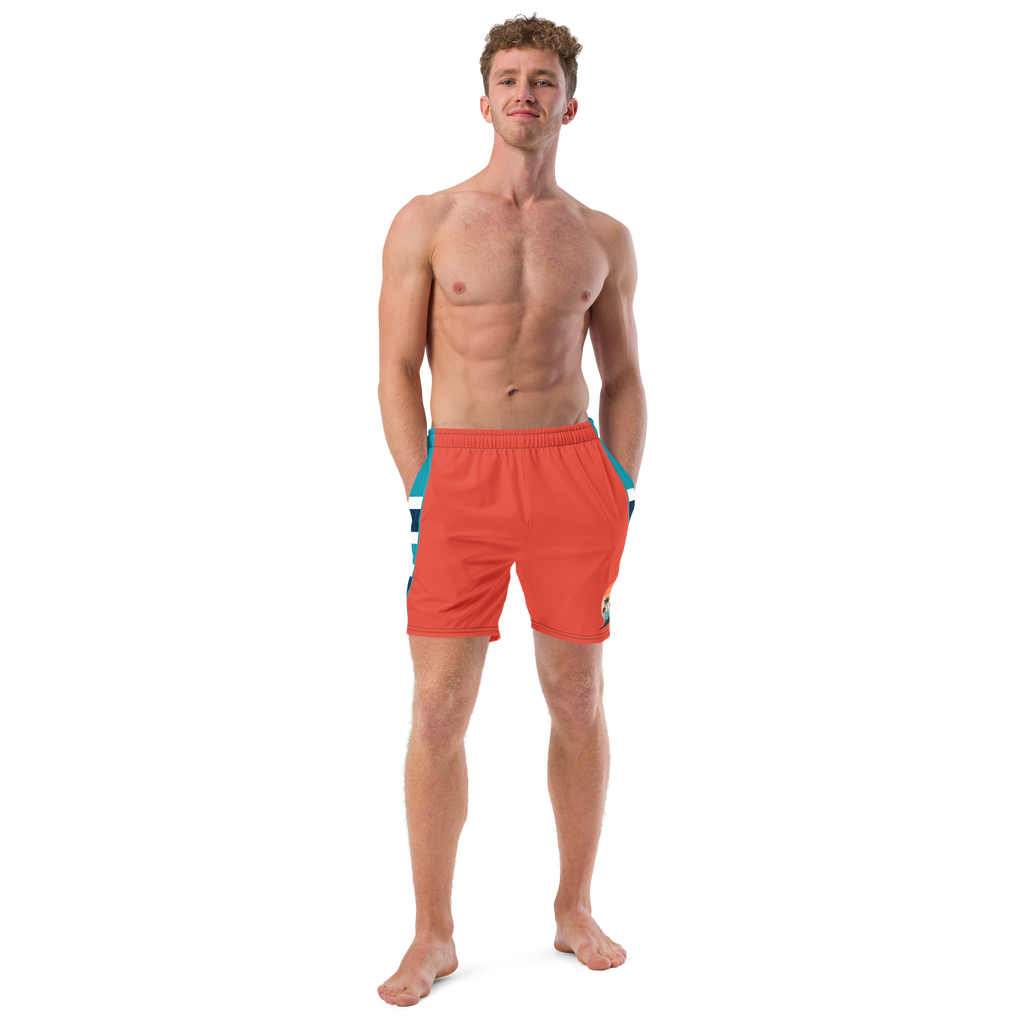 The Lifeguard Edition Men's All-Over Print Swim Trunks