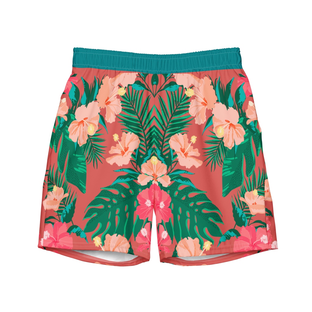 The Vintage Americana Mirrored Hibiscus Trunks