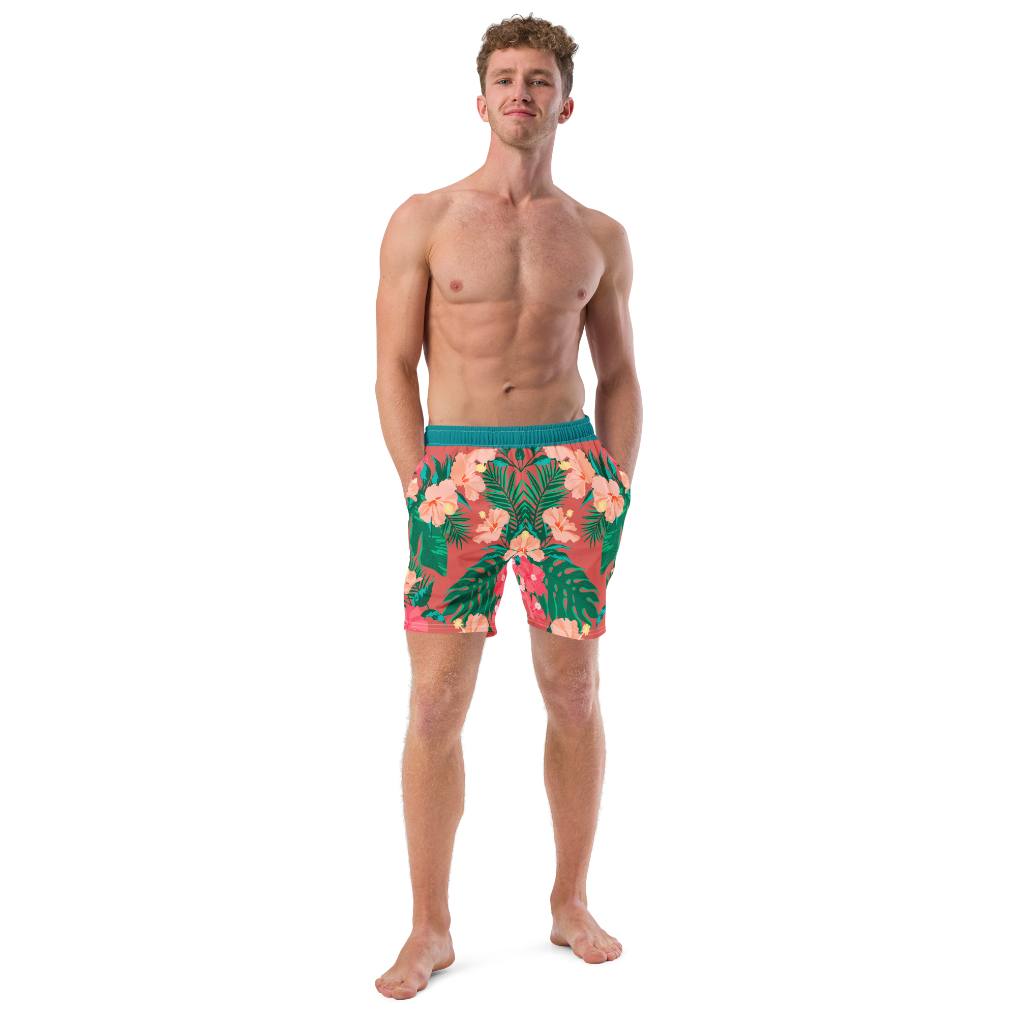 The Vintage Americana Mirrored Hibiscus Trunks