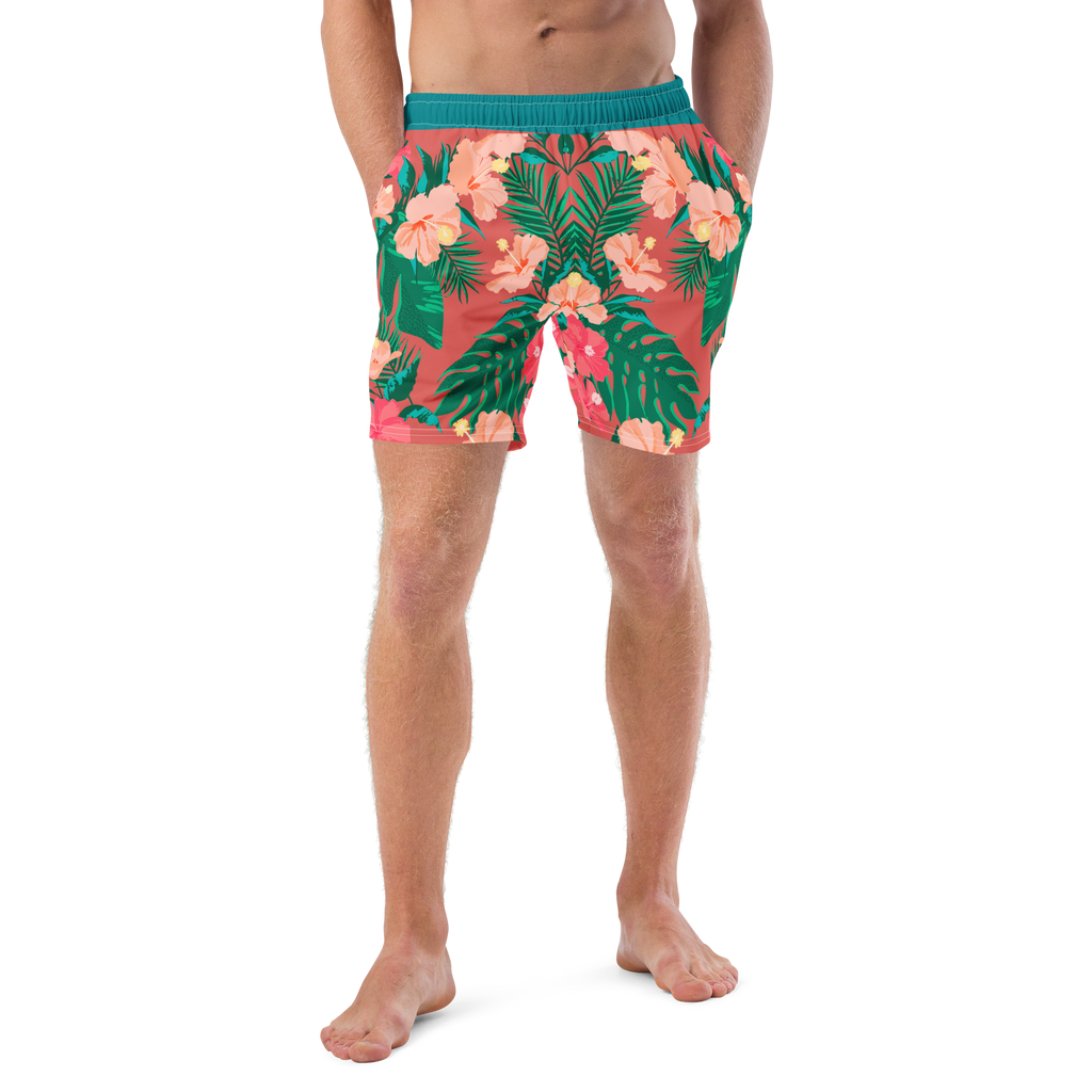 The Vintage Americana Mirrored Hibiscus Trunks