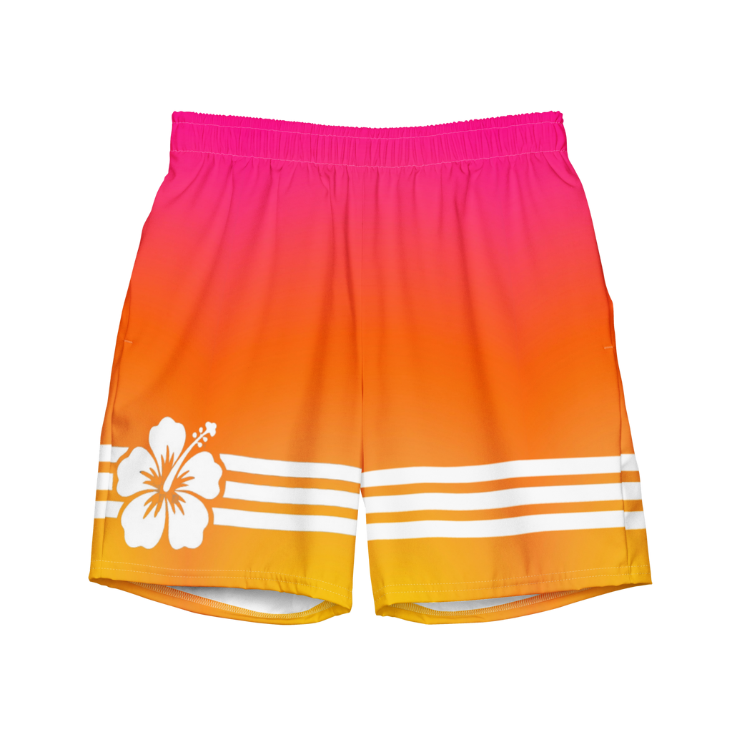 The Tropical Hibiscus Gradient Board Shorts