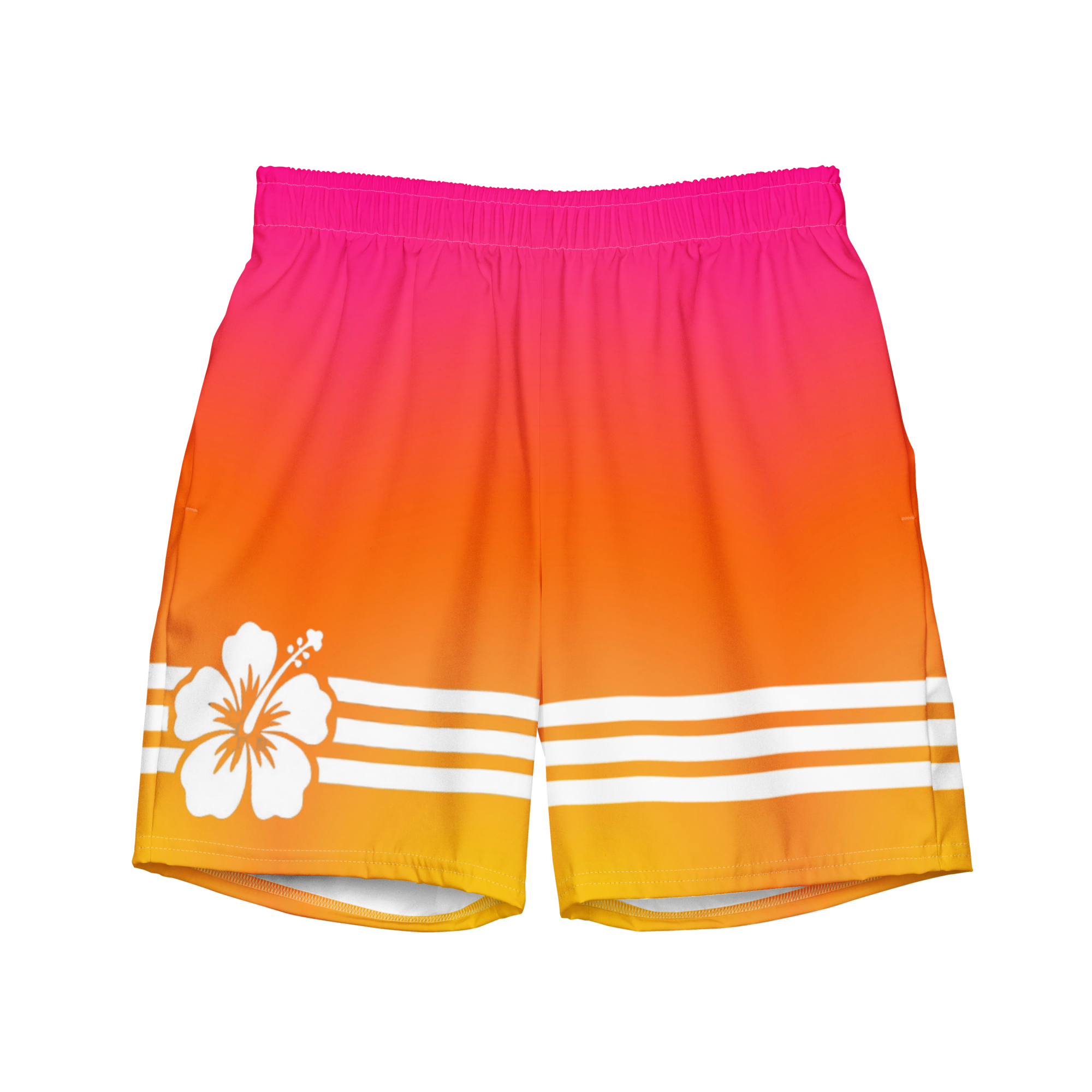 The Tropical Hibiscus Gradient Board Shorts