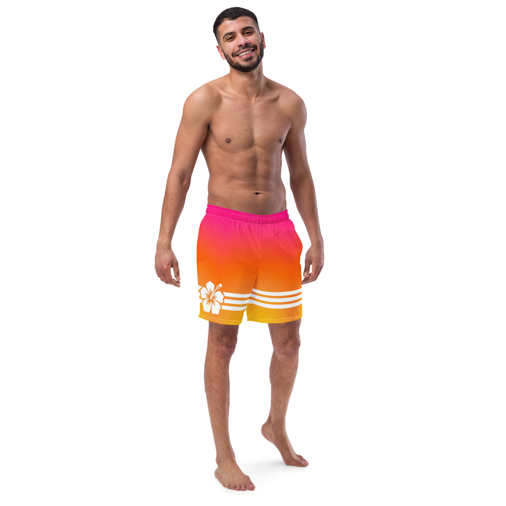 The Tropical Hibiscus Gradient Board Shorts