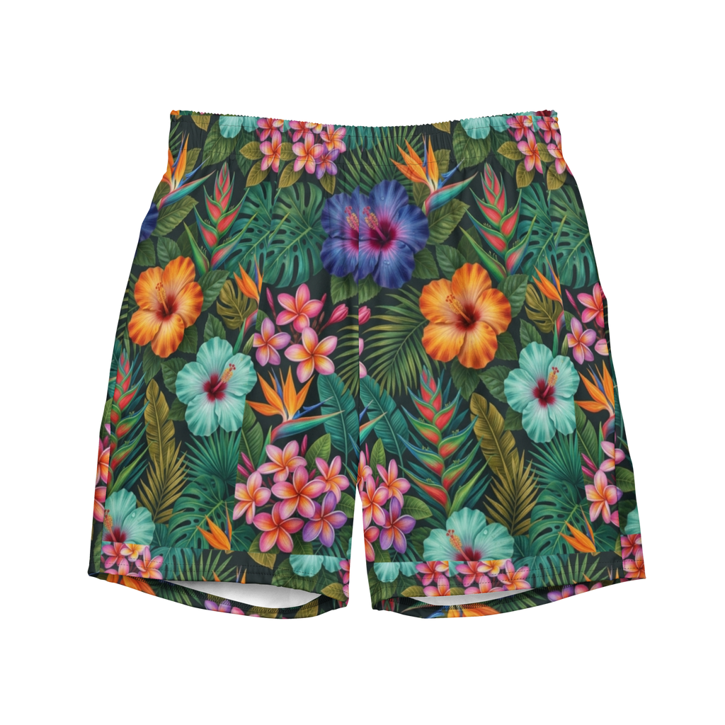 Appalachian Tropical Wildflower Men's Swim Trunks