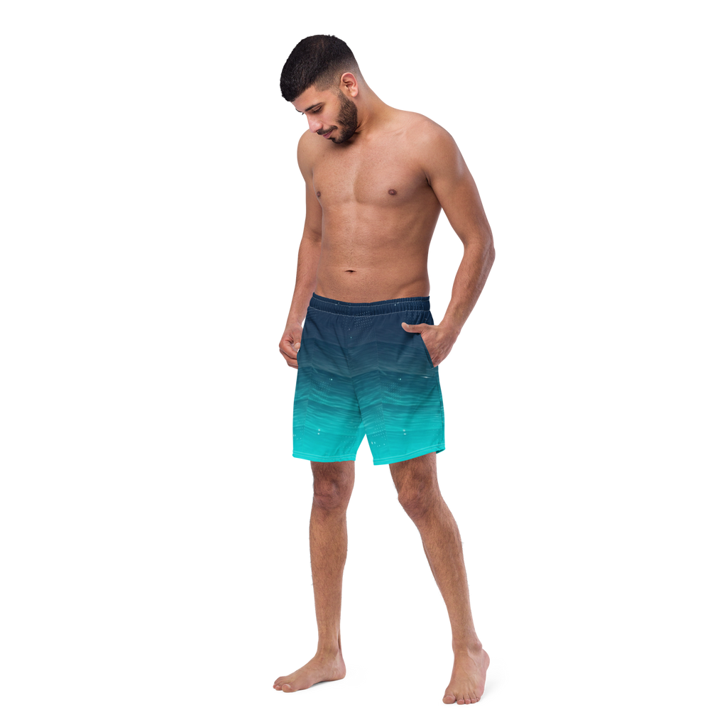 Deep Water Gradient Men's Swim Trunks