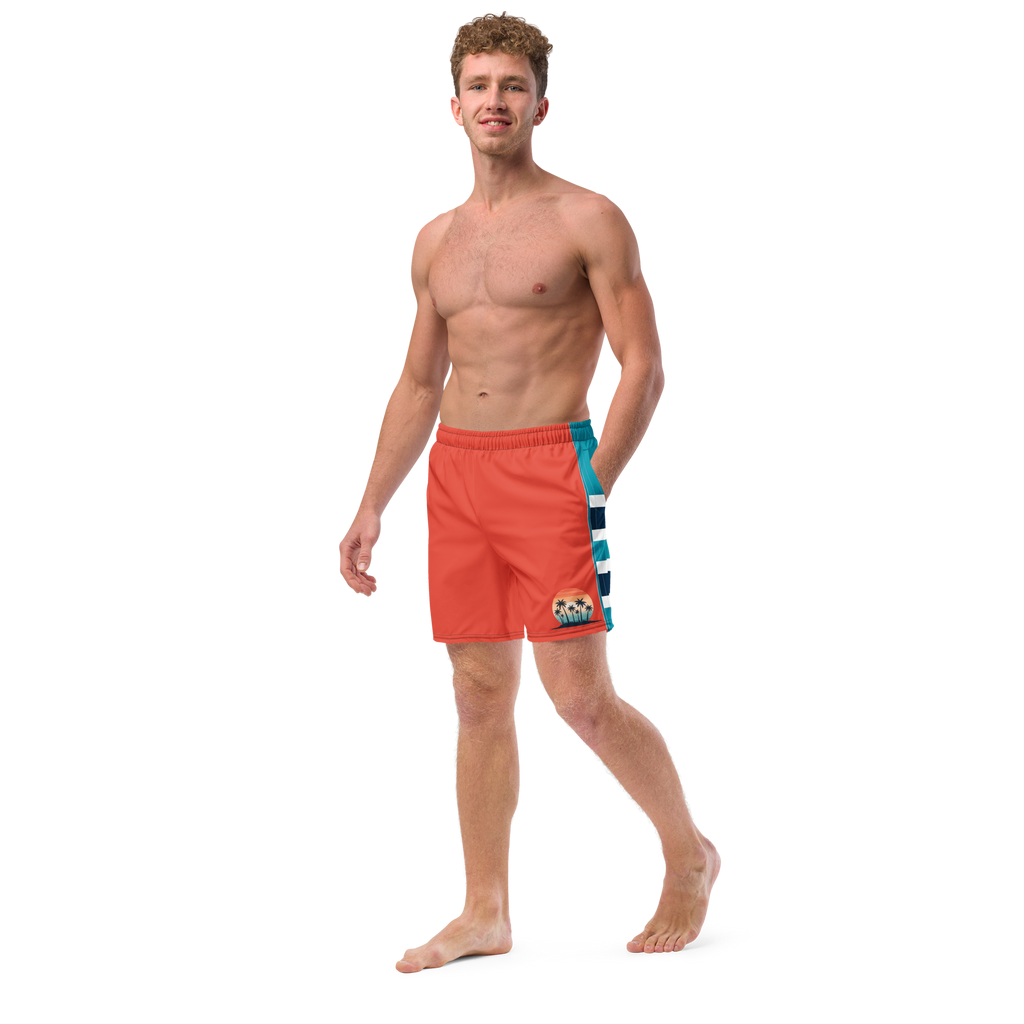 The Lifeguard Edition Men's All-Over Print Swim Trunks