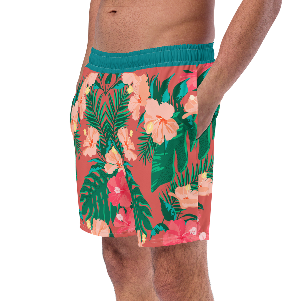 The Vintage Americana Mirrored Hibiscus Trunks