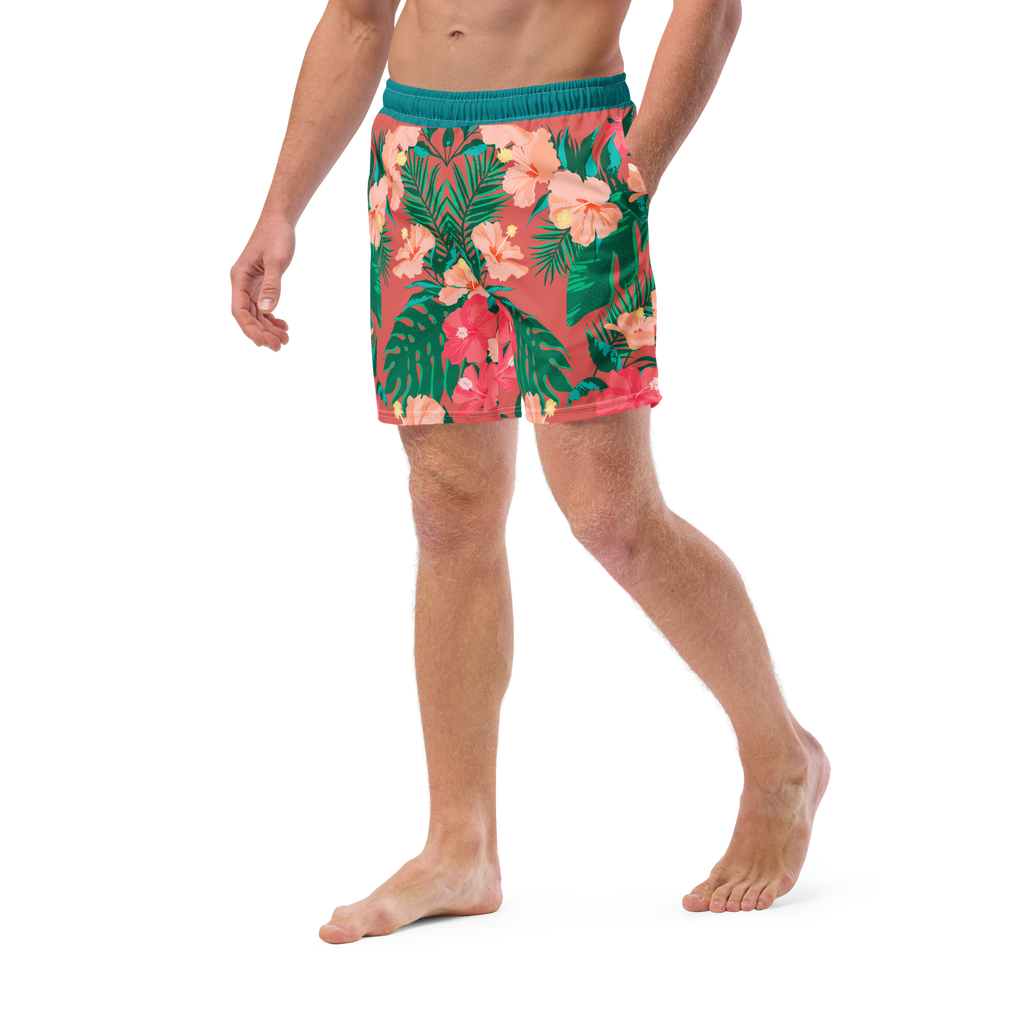 The Vintage Americana Mirrored Hibiscus Trunks