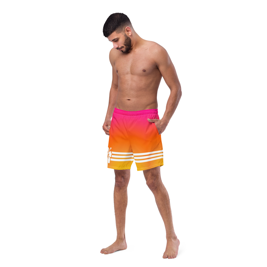 The Tropical Hibiscus Gradient Board Shorts