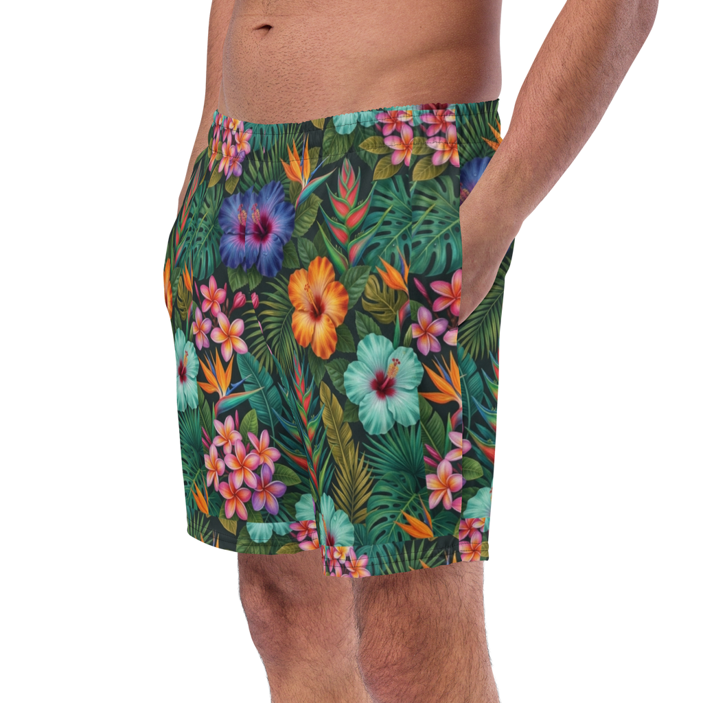 Appalachian Tropical Wildflower Men's Swim Trunks