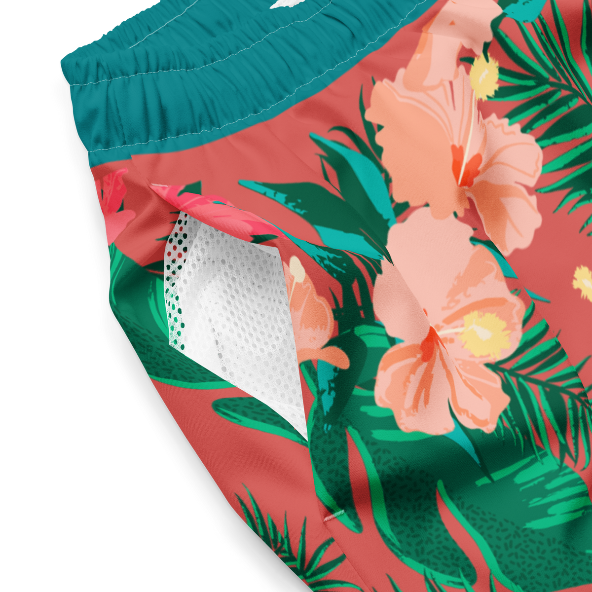 The Vintage Americana Mirrored Hibiscus Trunks