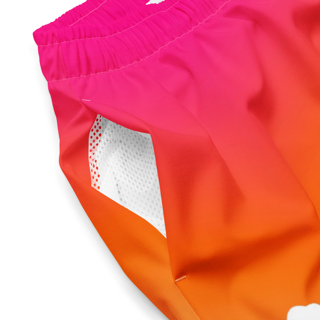 The Tropical Hibiscus Gradient Board Shorts